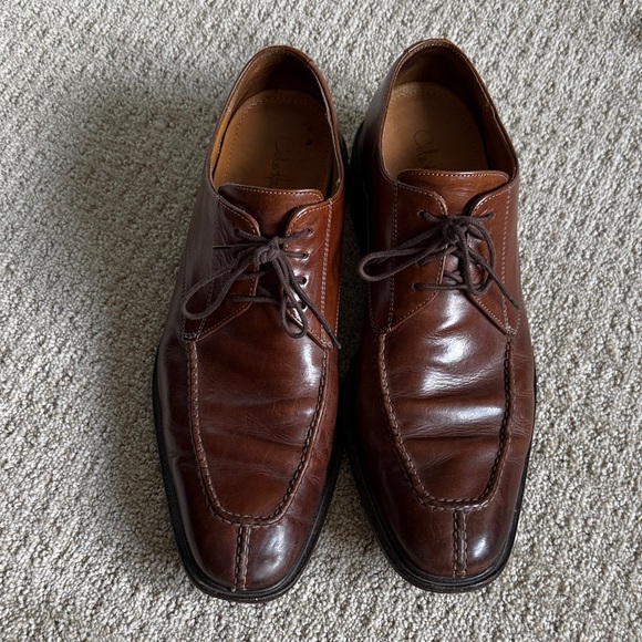 Cole Haan Dark Brown Leather Oxfords - Picture 1 of 7